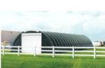 34'Wx60'Lx17'4"H enclosed hoop barn